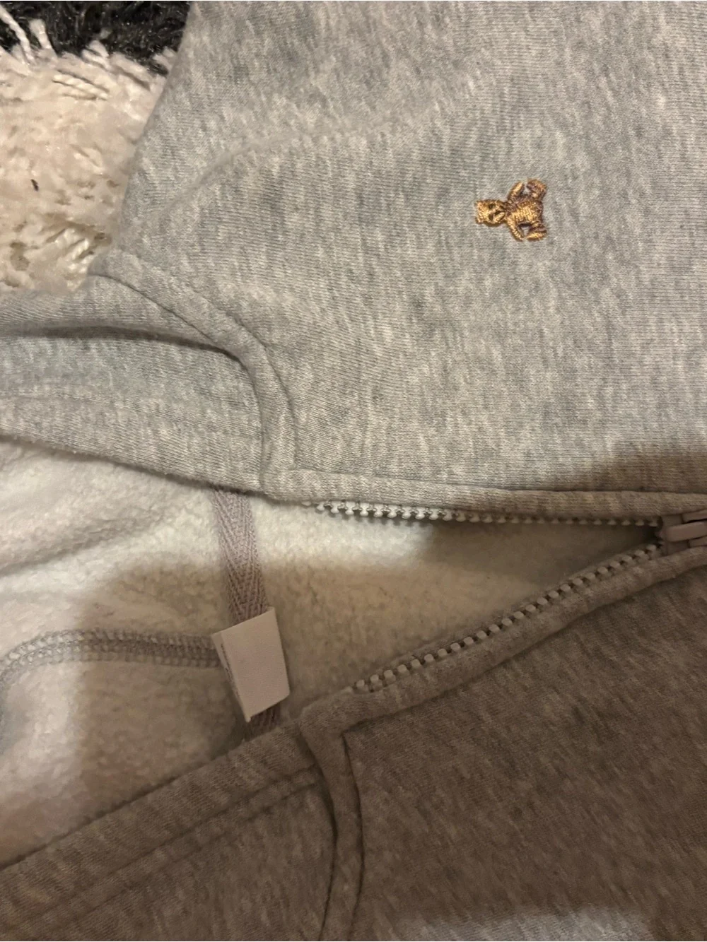 Kids Grey GAP BABY Zip-Up Hoodie with Hood 4T unisex